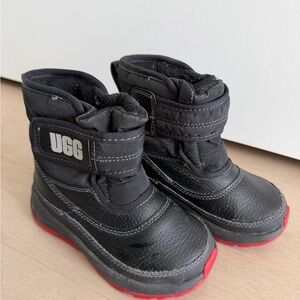 3M Thinsulate Kids Black and Red Boots